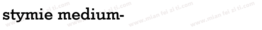 stymie medium字体转换